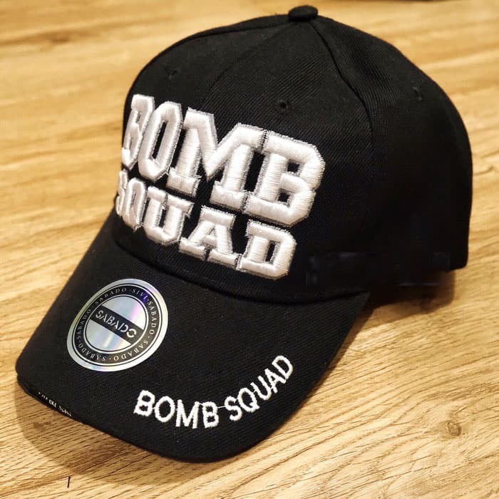 Best Item! TOPI TACTICAL BOMB SQUAD HITAM COKLAT MILITARY HAT CAP OUTDOOR IMPORT