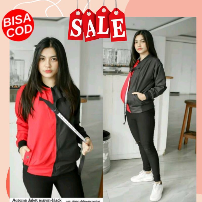 Jaket Harazuku  /Jaket Cewe Korea / Jaket Parasut Cewek / Jaket Resleting Kekinian