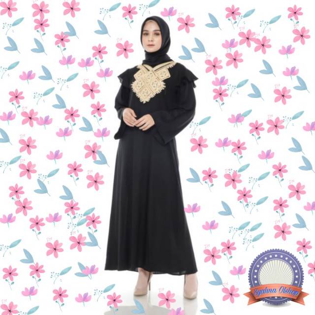 Dress Muslim Orizinal | Gamis Turki Hitam