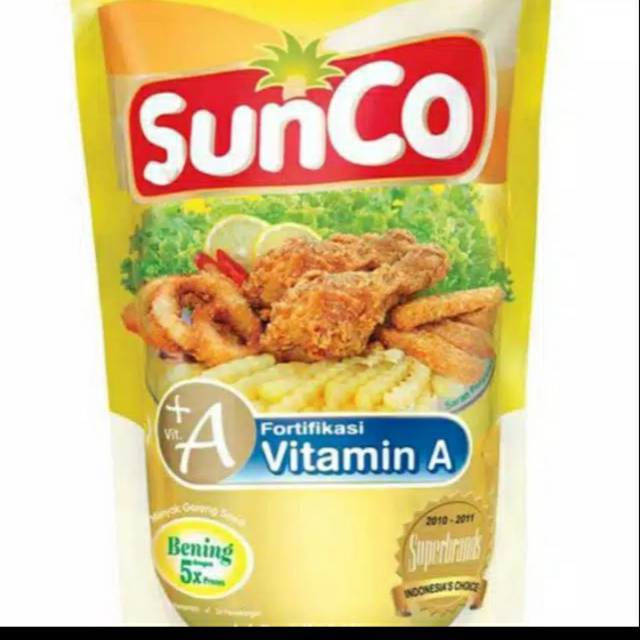 

Minyak goreng sunco 2 liter kemasan