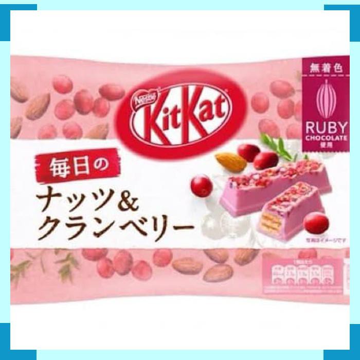 

KitKat Kit Kat Ruby Chocolate Nut & Cranberry Snack Japan Snek Jepang