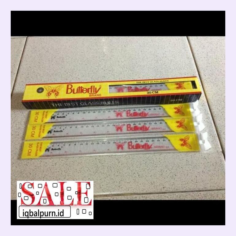 

Litnsa0S Penggaris Plastik 30Cm Buterfly Luttfnpk
