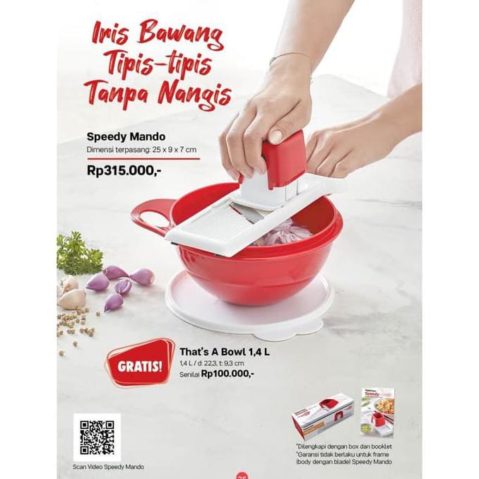 Promo | Best Seller Speedy Mando Tupperware Pemotong Bawang