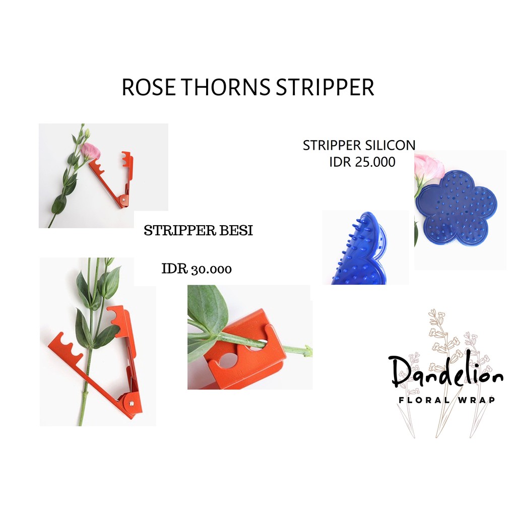 

ROSE THORNS STRIPPER ALAT PENCABUT DURI BUNGA MAWAR / ALAT PEMBERSIH DURI MAWAR UNTUK HAND BOUQUET
