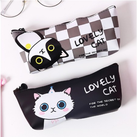 OVERFLOWS.ID TEMPAT PENSIL KOTAK PINSIL KUCING PENCIL CASE LOVELY CAT