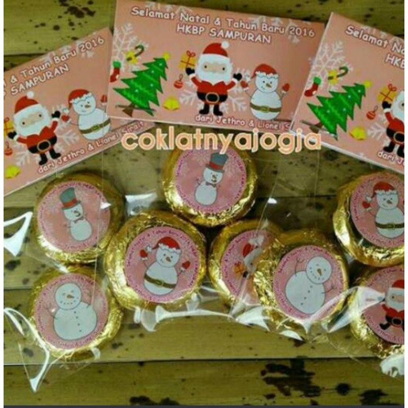 

(PO 13hari, MIN. 20 pcs) Souvenir Natal Coklat Coin Mini isi 3