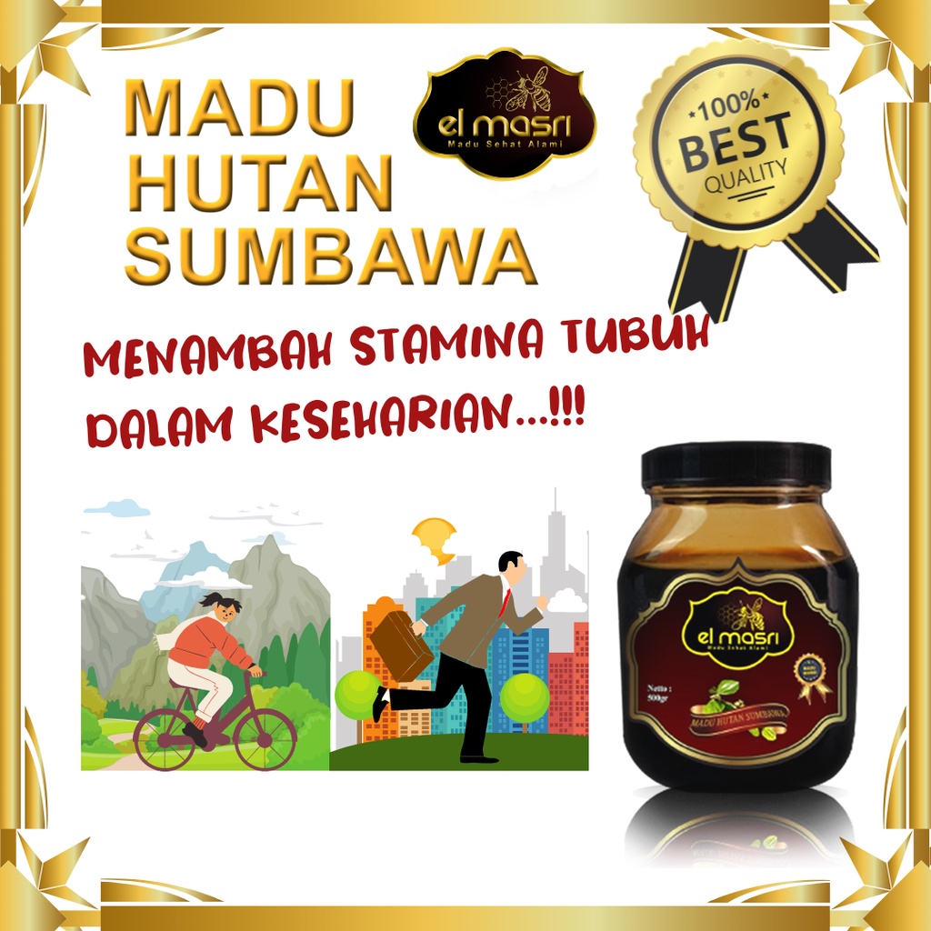 

MADU MURNI HUTAN SUMBAWA ELMASRI / MADU ASLI 500gr