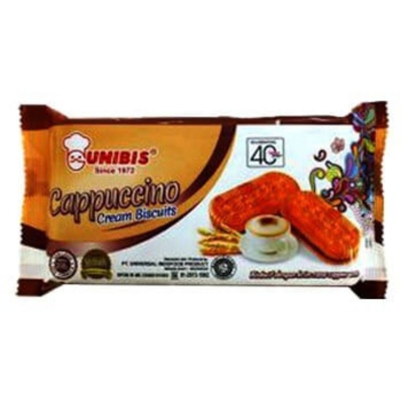 

UNIBIS CAPPUCINO CREAM BISCUIT 208 GR - biskuit krim cappuccino perisa kopi