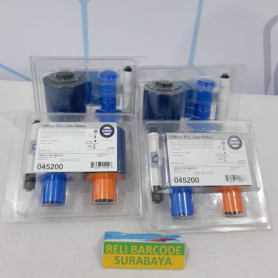 RIBBON COLOR FARGO DTC4500/e PN: 45200 - 045200 YMCKO 500images