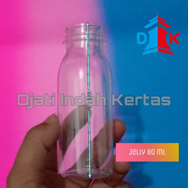 READY!!! Botol Minum Bening ( Jelly ) Sekali Pakai Uk 80 ml.