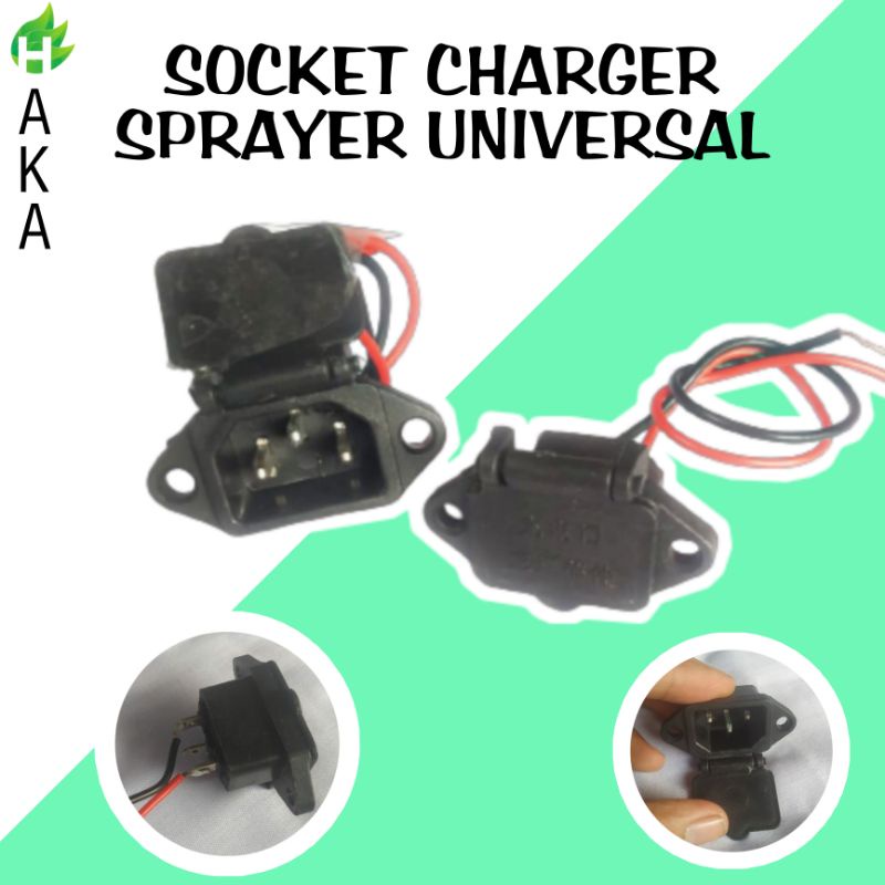 RUMAH CHARGER SPRAYER ELEKTRIK/ SOCKET CHARGER SPRAYER ELEKTRIK/ CAS KNAPSACK AKI CHARGER SPRAYER EL