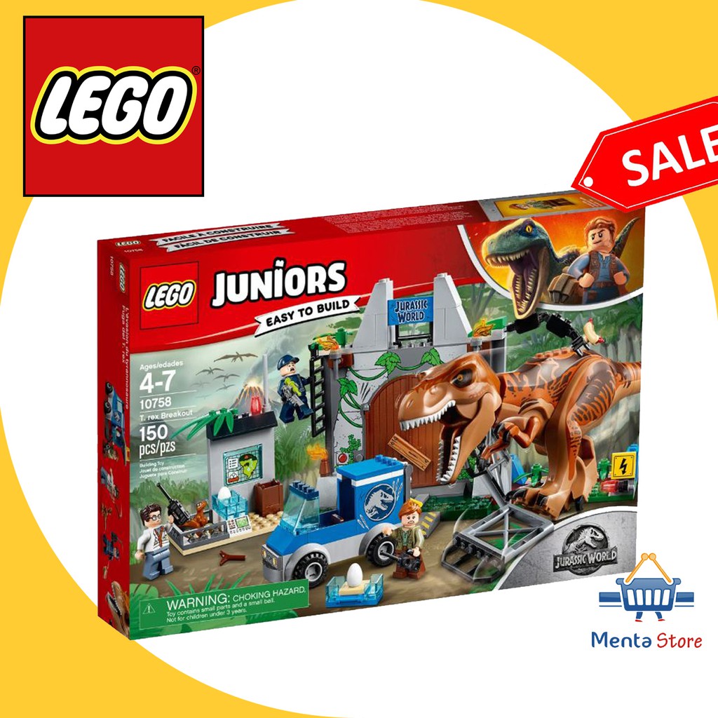 lego juniors t rex breakout