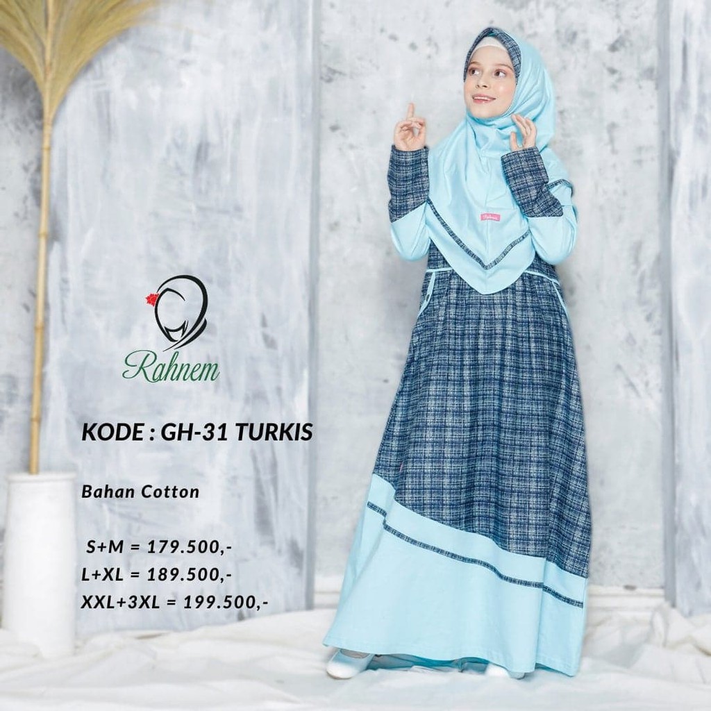 Gamis Muslim Anak Rahnem / GH - 31 / Fashion Muslim