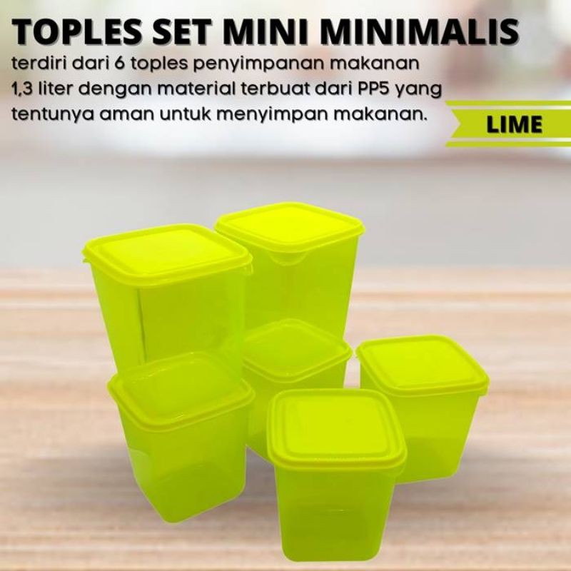 Toples set minimalis - Lime