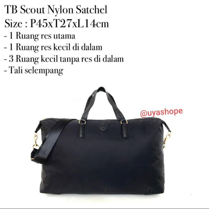 Tas Selempang wanita Tory Burch Scout Nylon Satchel ORI