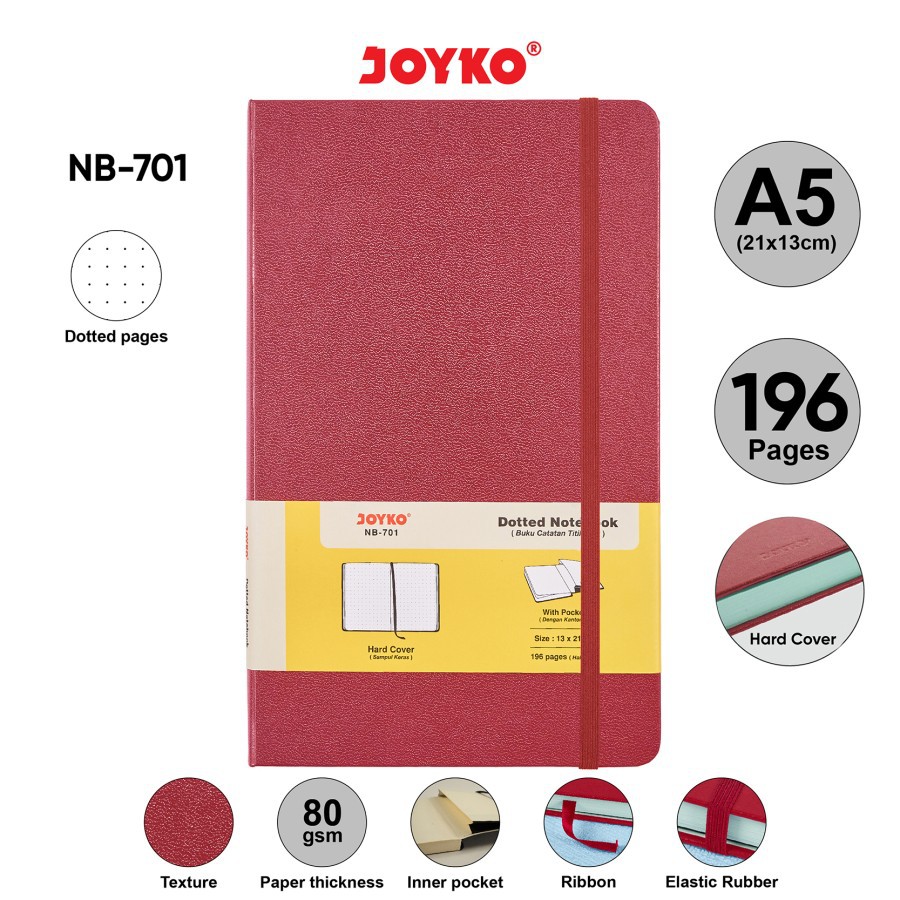 Doted Notebook Diary Agenda Buku Catatan Titik-Titik Joyko NB-701