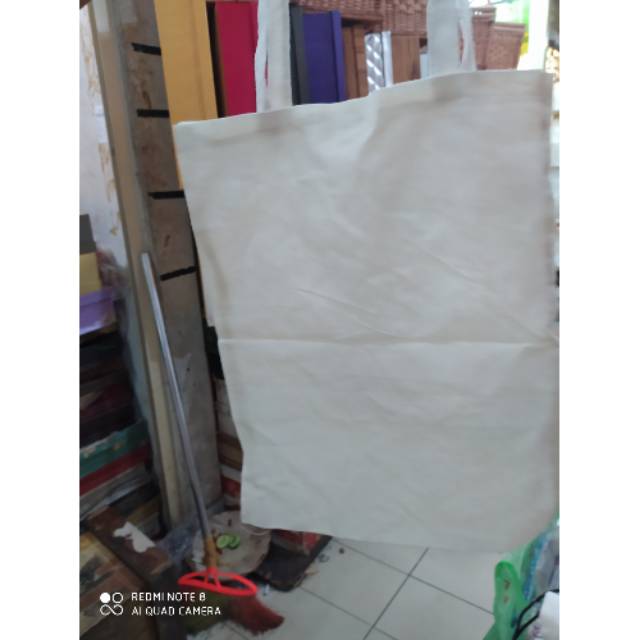 

Tas kain blacu terlaris dan termurah isi 1 pcs besar(30*40)