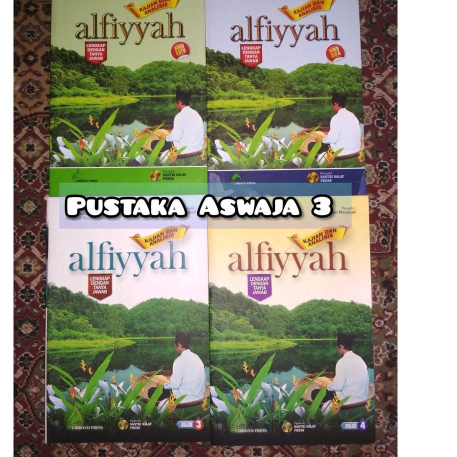 Terbaru.. Alfiyah ibnu malik 4 Jilid Buku Makna Pesantren dan Kitab Terjemah Kajian Analisis Lirboyo