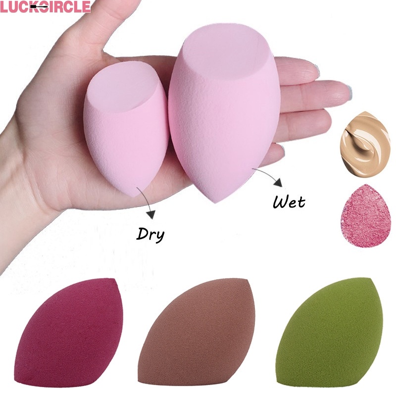 Spons Puff Makeup Bentuk Tetesan Air Untuk Concealer Powder