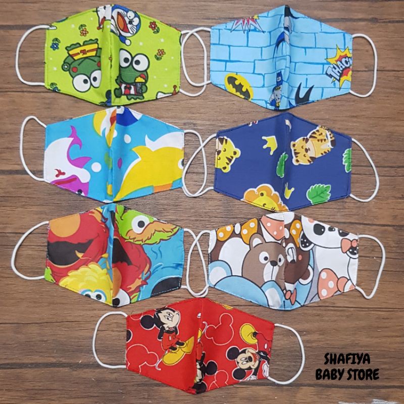 Masker Anak 2ply Motif