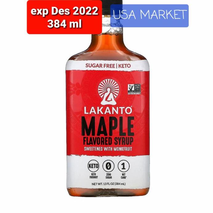 

LAKANTO MAPLE FLAVOURED SYRUP SIRUP MAPLE 394 ML - 384 ML