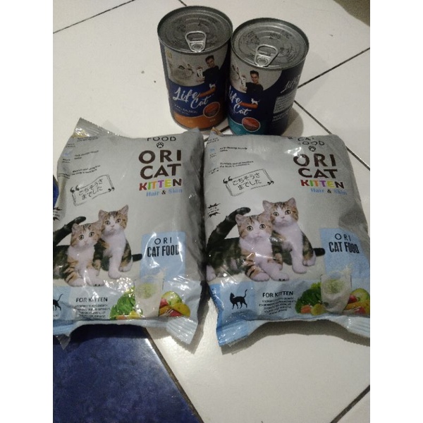 paket murah oricat kitten + life cat kaleng