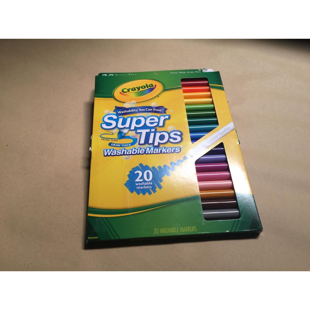 

Crayola Washable Markers Super Tips - 20 Colors | Crayola Super Tips | Crayola