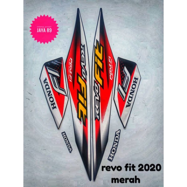 STRIPING MOTOR REVO FIT 2020 WARNA MERAH