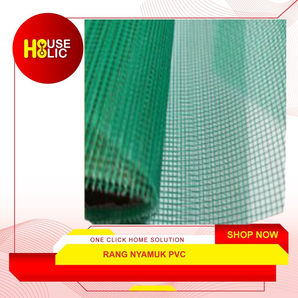 Rang Kawat Nyamuk PVC Nilon Meteran / Kain Kasa Nyamuk Plastik Nylon