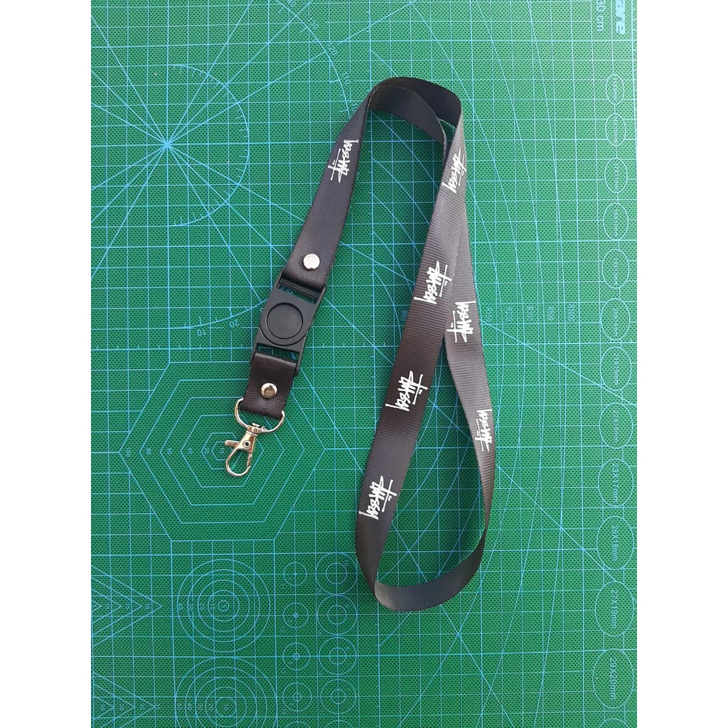 

SABLON Tali Lanyard Stussy / Gantungan ID Card / Tali Name Tag / HP / Tali Gantungan Stussy