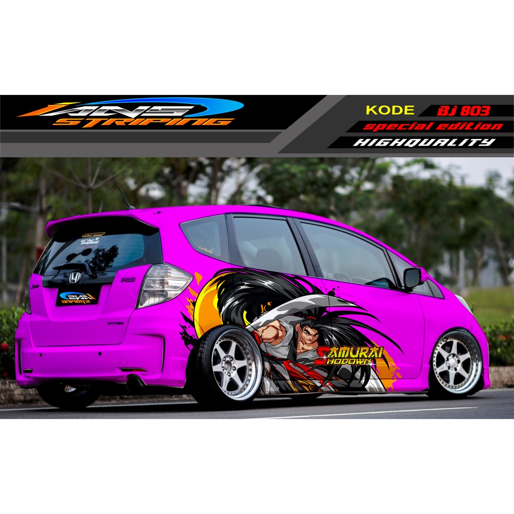 VARIASI STIKER MOBIL HONDA BRIO / JAZZ RS / MOBILIO / AGYA / YARIS / ATOS / STICKER MOBIL