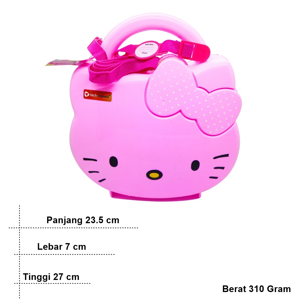 FM - Tempat Bekal Makan Set Hello Kitty Summer Cupid School Box Plus Tali