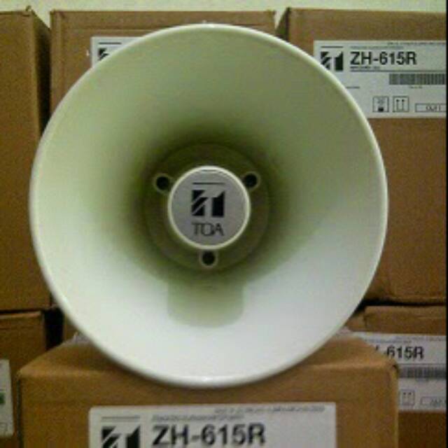 Horn Speaker 15 W TOA ZH 615 R 615R Bulat Klakson Sirene Siren Sirine Motor Mobil 15 Watt Wat