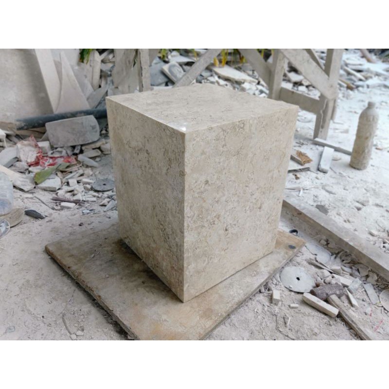Meja Balok Batu Marmer