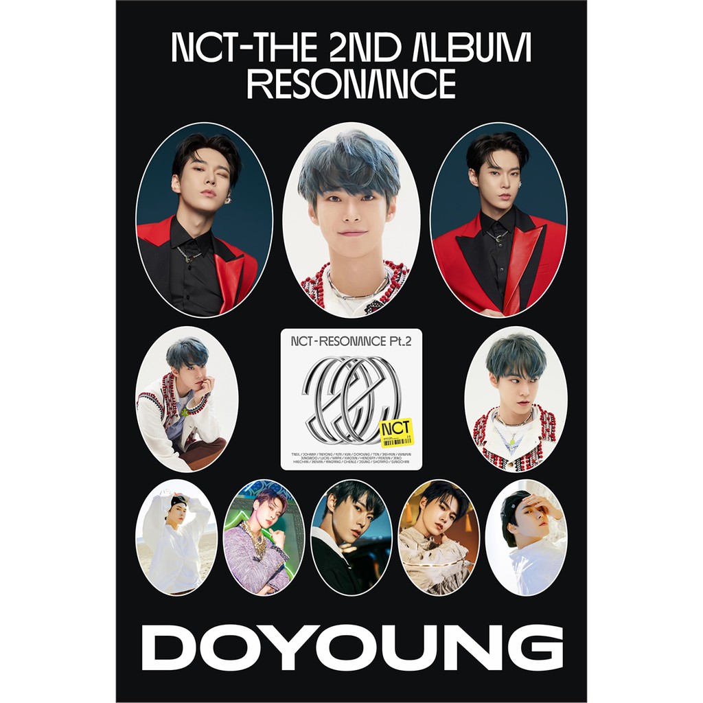 Stiker nct 127 doyoung Kpop sticker a6 Nct 2020 Resonance arrival