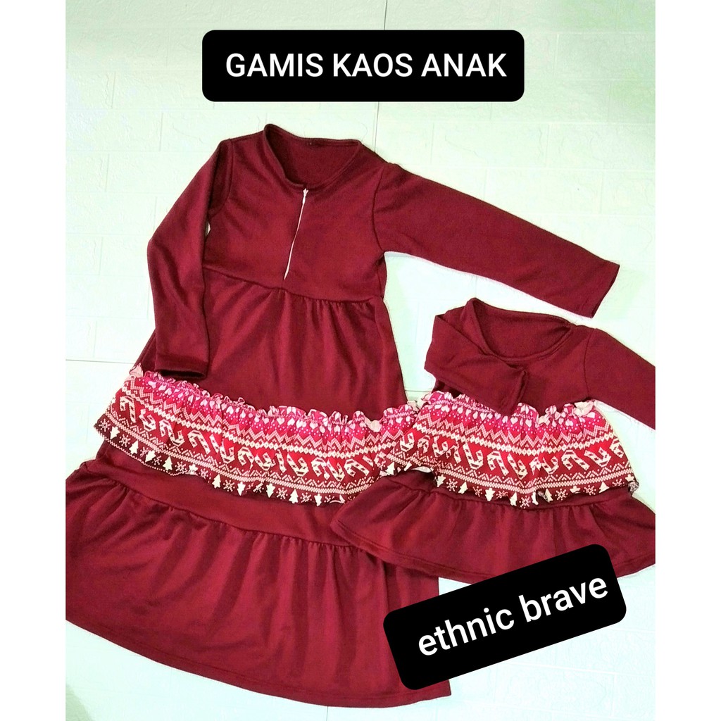 GAMIS KAOS BAYI 0-12 BULAN / GAMIS COUPLE IBU DAN ANAK
