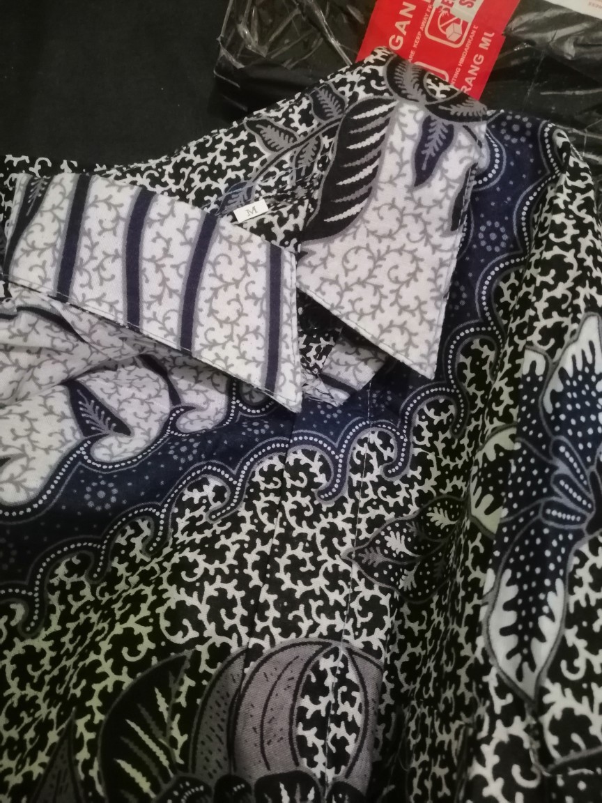 Baju Batik Pria Slimfit Big Size M L Xl Xxl Atasan Kemeja Batik Lengan Panjang