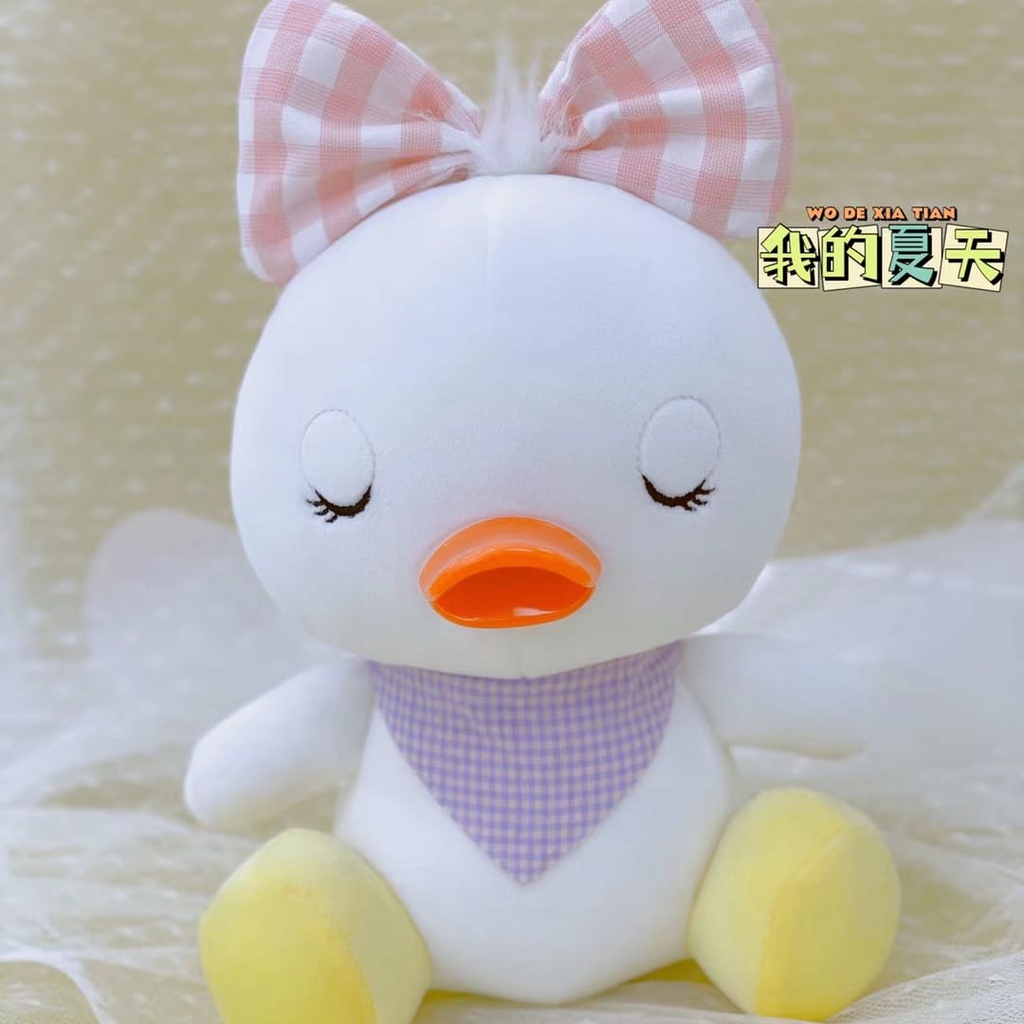 Boneka Bebek Piyo Pakai Bando Pita Bahan Halus dan Lembut