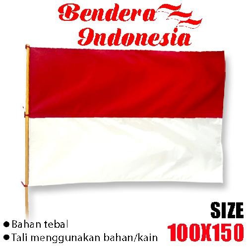 Bendera Merah Putih 100 X 150 Kain Tebal Kemerdekaan Indonesia 17 Agustus Shopee Indonesia