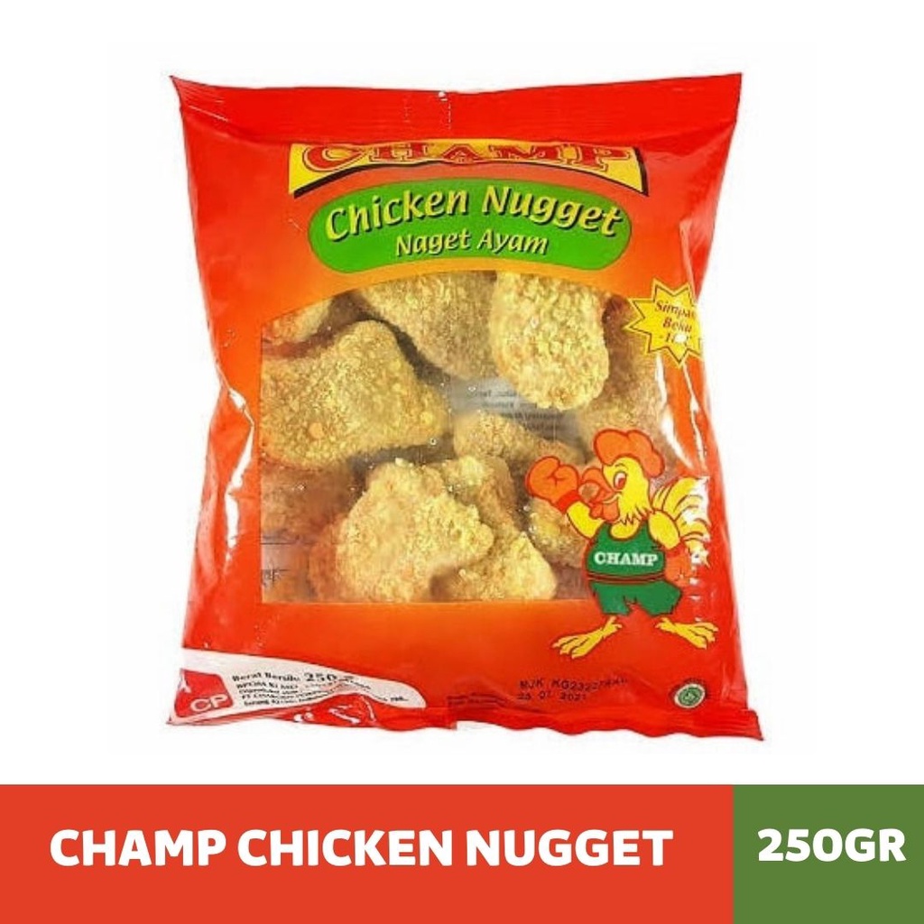 

Champ Chicken Nugget | Nugget Ayam Champ [250gr, 500gr, 1000gr] Nugget Champ ABC