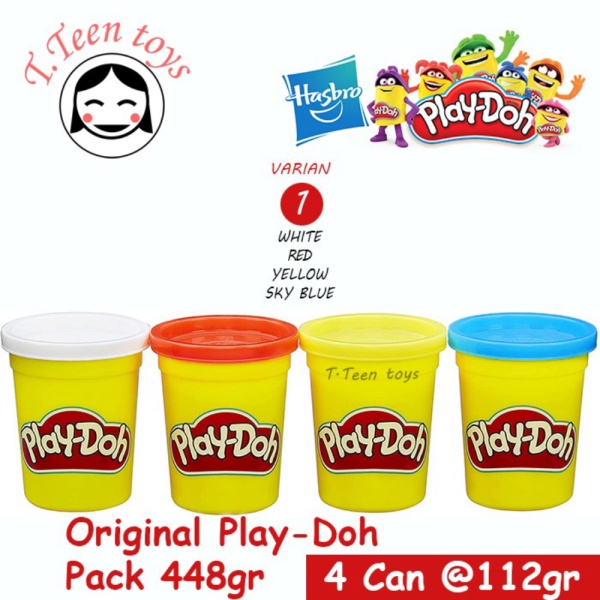 

Playdoh original 4 pack 448gr / Plastisin lilin play doh playdough - 1 WE-RD-YW-SB Berkualitas