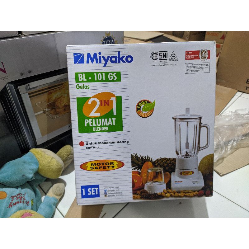 Blender Miyako Gelas kaca BL 101Gs 2 in 1