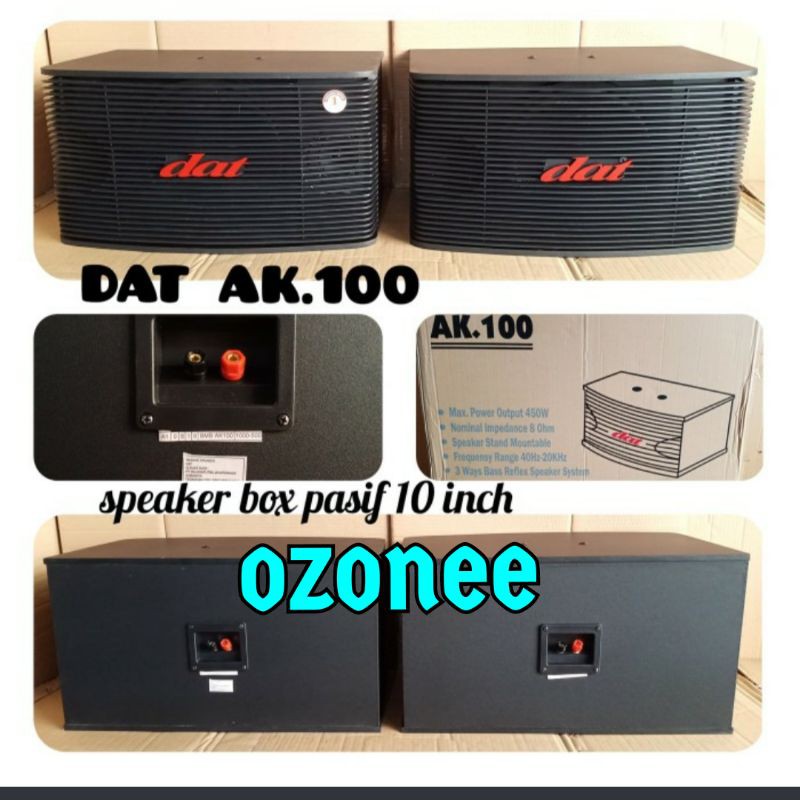 SPEAKER PASIF DAT AK100 SEPASANG ORIGINAL DAT AK100 10 INCH 2 UNIT