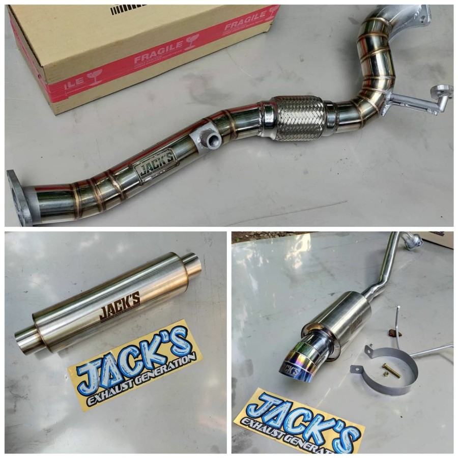 Knalpot Mobil Jack's Exhaust AR 10 Bolt On jazz Brio Dpfp Resonator