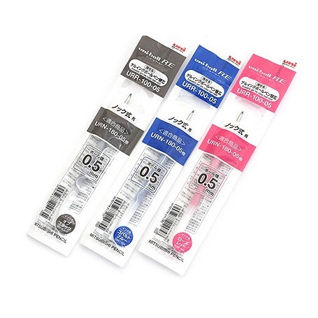 

Uni-ball R:E Erasable Gel Pen Refill - 0.5 mm - Tersedia 3warna tinta