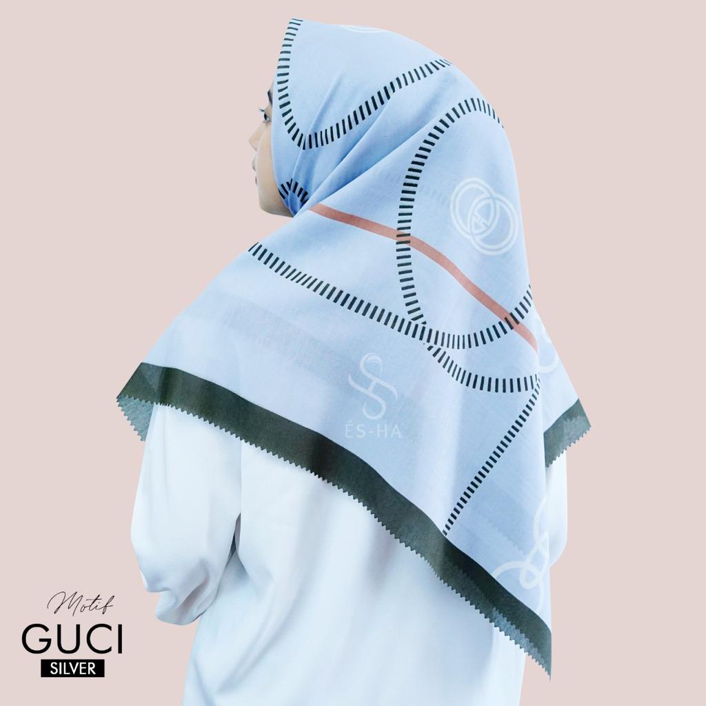 COD PROMO DENAY KW HIJAB SEGIEMPAT VOAL MOTIF / JILBAB DEENAY KW MOTIF TERMURAH-GUCI SILVER