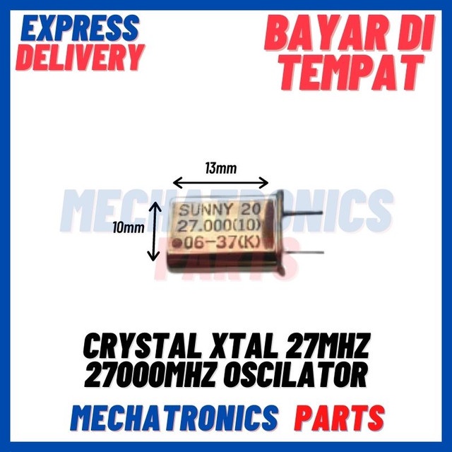 2PCS [PAS-9754] CRYSTAL XTAL 27MHZ 27000MHZ OSCILATOR