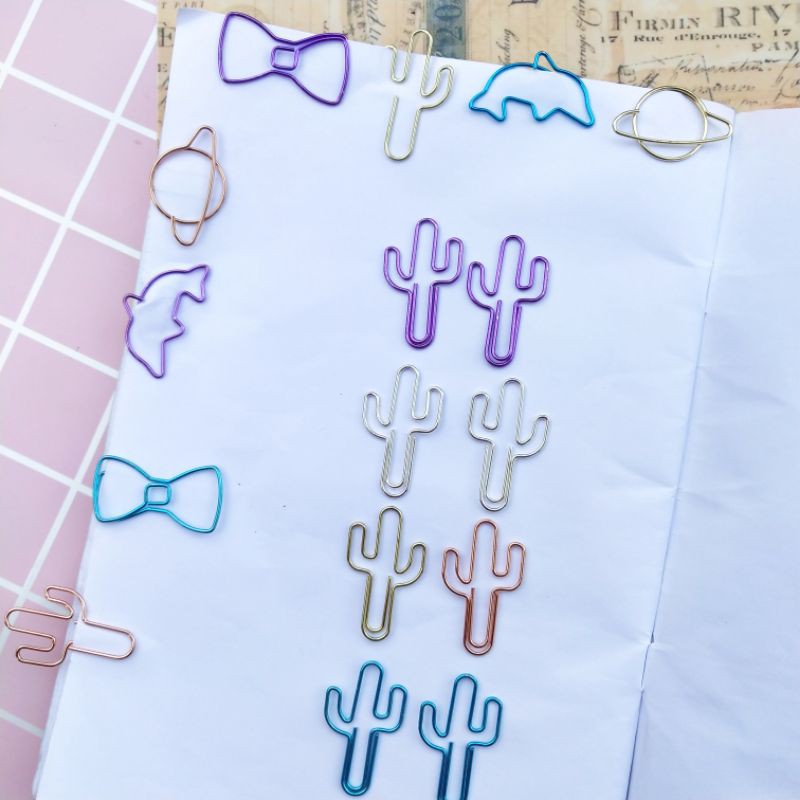 

[GSB OFFICIAL] Paper Clips Karakter Warna Warni untuk Journal atau Scrapbook