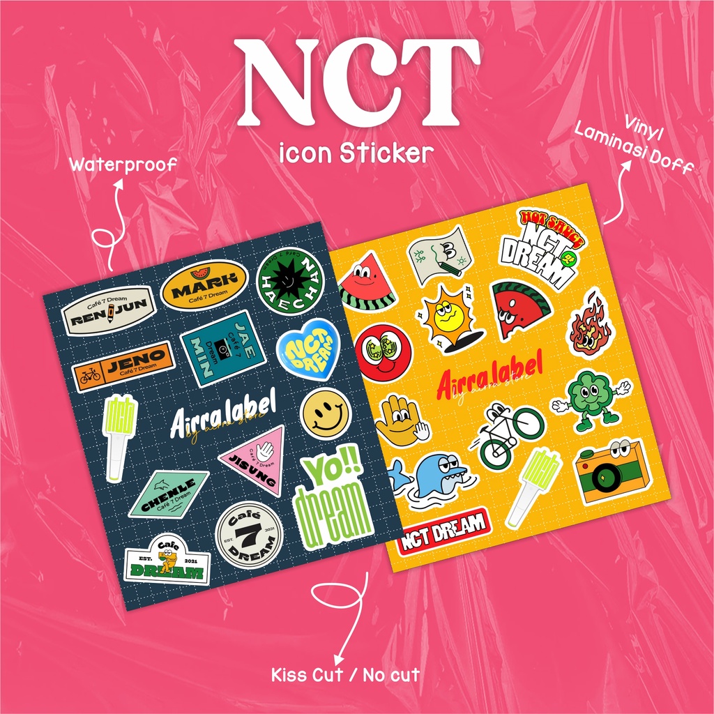 

Stiker NCT Dream Deco tumblr vinyl waterproof (Kpop Album Planner Photocard Polaroid Stiker)