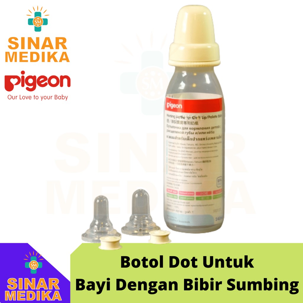 BOTOL DOT 240 ml SUSU UNTUK BAYI BIBIR SUMBING / BOTTLE FOR CLEFT LIP PALATE 240 ML